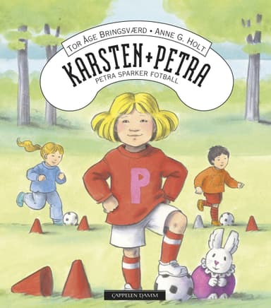Omslag av "Karsten og Petra: Petra sparker fotball"