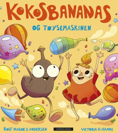 Omslag av "Kokosbananas og tøysemaskinen"