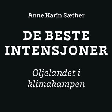 Omslag av "De beste intensjoner - Oljelandet i klimakampen"