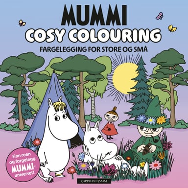 Omslag av "Mummi Cosy Colouring - en fargeleggingsbok"