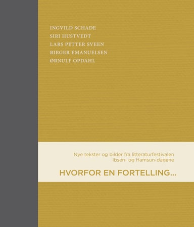Omslag av "Hvorfor en fortelling"