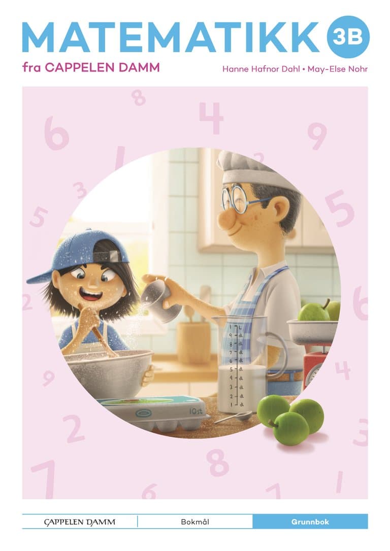 Omslag Matematikk 3B fra Cappelen Damm Grunnbok av Hanne Hafnor Dahl og May-Else Nohr (Heftet)