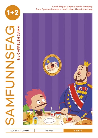 Omslag av "Samfunnsfag 1+2 fra Cappelen Damm Elevbok"