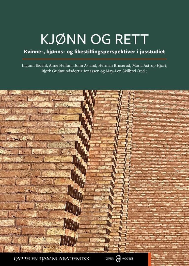 Omslag Kjønn og rett av I. Ikdahl, A. Hellum, J. Asland, H. Bruserud, M. A. Hjort, B. G. Jonassen og M.-L. Skilbrei (red.) (Heftet)