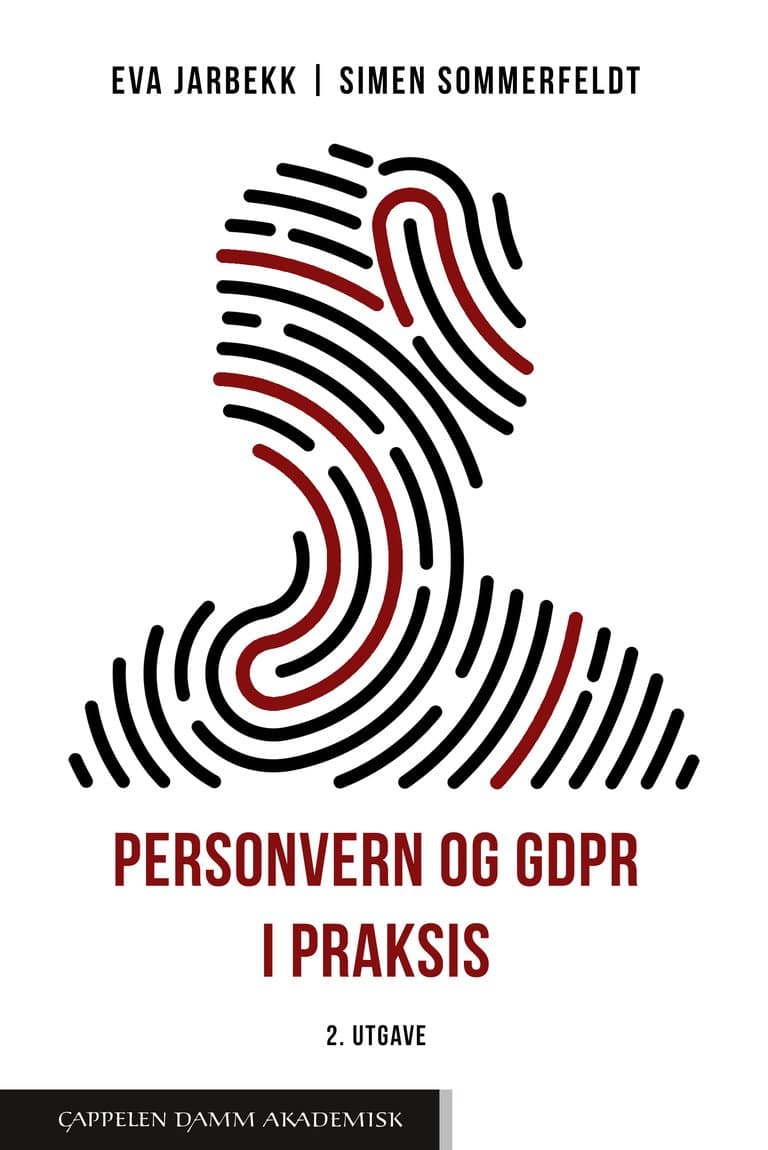 Omslag Personvern og GDPR i praksis av Eva Jarbekk og Simen Sommerfeldt (Heftet)
