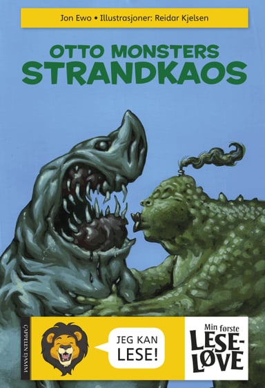 Omslag av "Min første leseløve - Otto Monsters strandkaos"