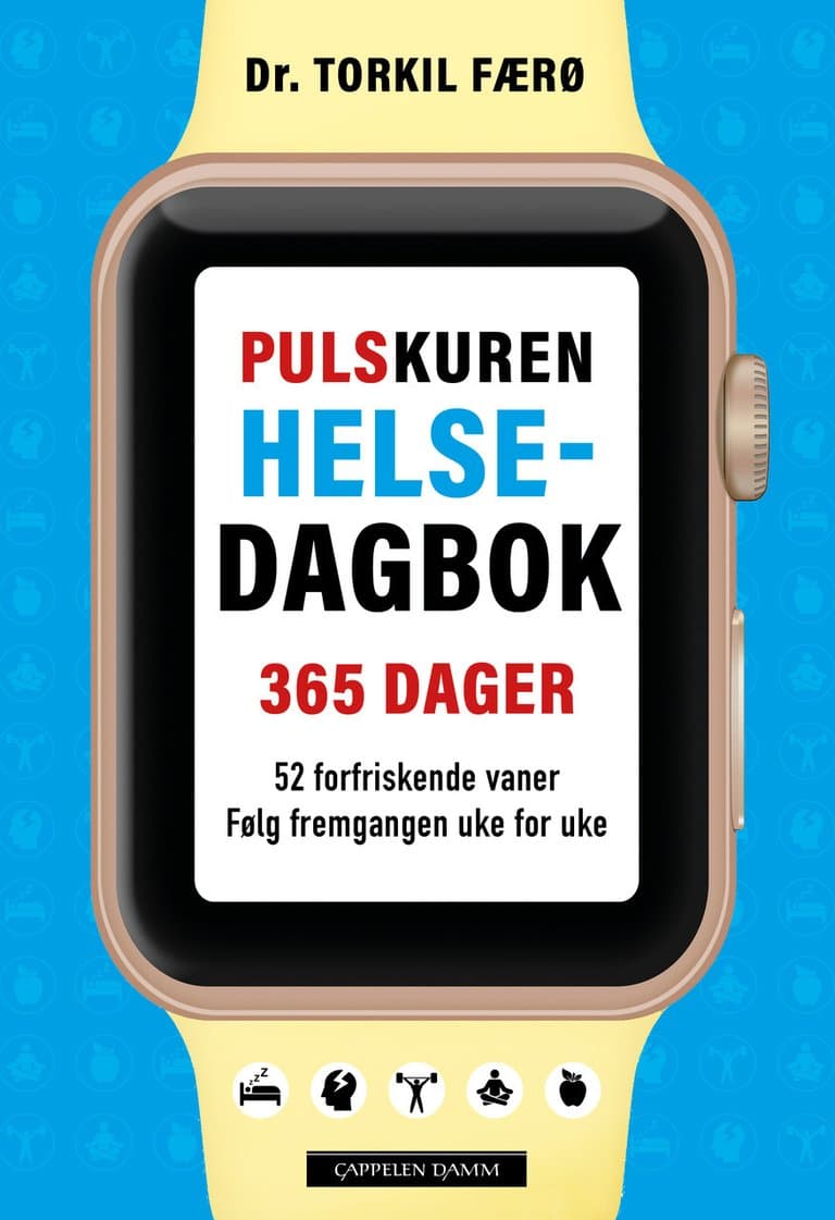 Omslag Pulskuren helsedagbok av Torkil Færø (Innbundet)