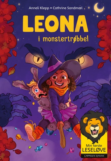 Omslag av "Min første leseløve - Leona 5: Leona i monstertrøbbel"