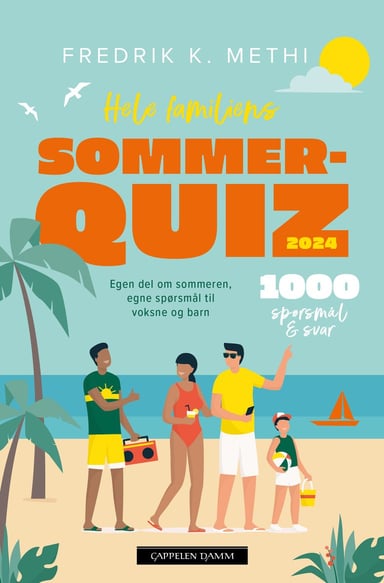 Omslag av "Hele familiens sommerquiz 2024"