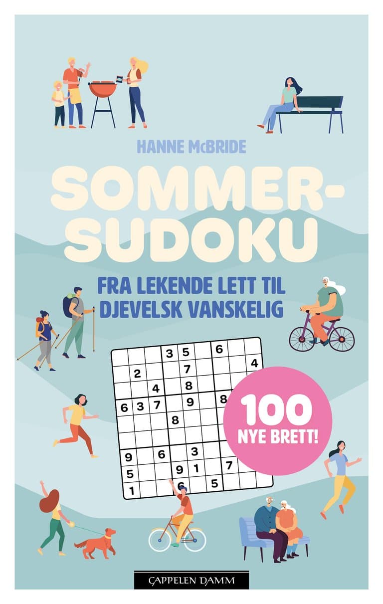 Omslag Sommersudoku 2024 av Hanne McBride (Heftet)