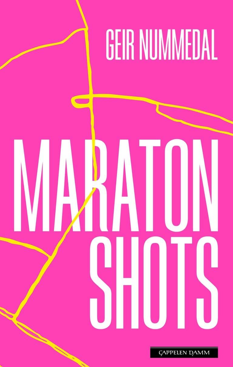 Omslag Maratonshots av Geir Nummedal (Innbundet)