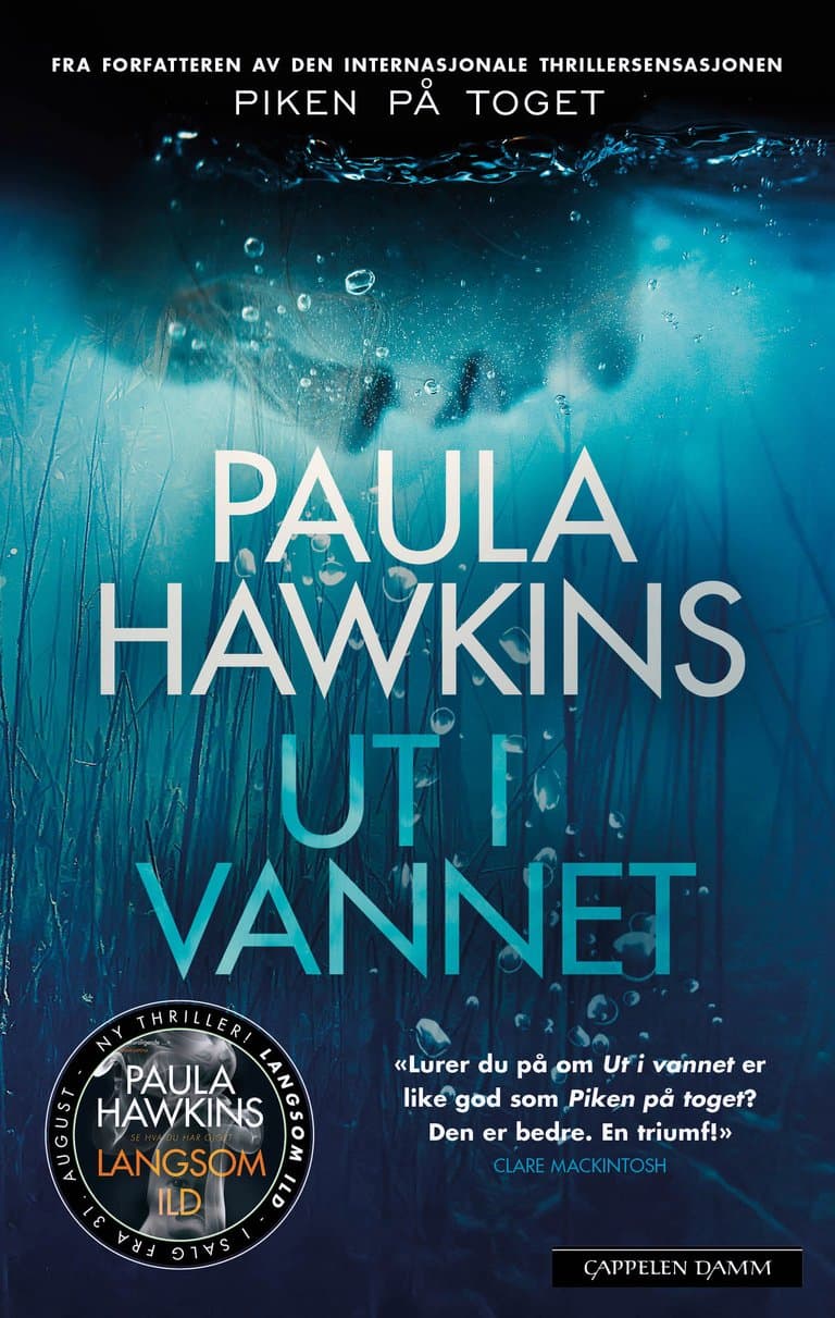 Omslag Ut i vannet av Paula Hawkins (Heftet)