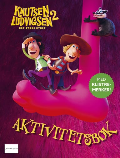 Omslag av "Knutsen og Ludvigsen og Det store dyret - Aktivitetsbok"
