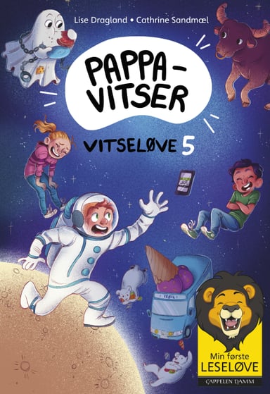 Omslag av "Min første leseløve - Vitseløve 5 - Pappavitser"