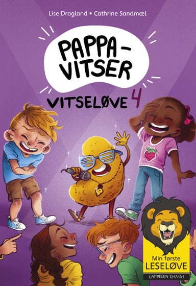 Omslag av "Min første leseløve - Vitseløve 4 - Pappavitser"