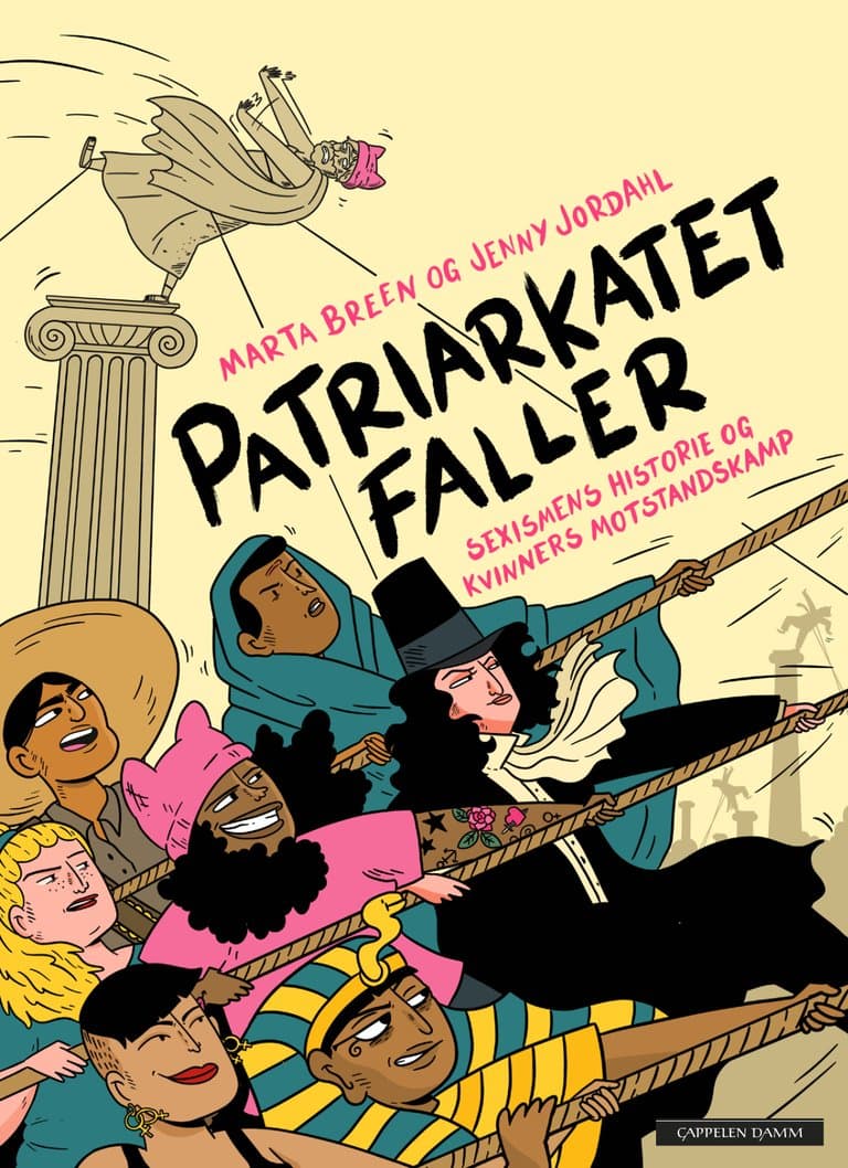 Omslag Patriarkatet faller av Marta Breen og Jenny Jordahl (Innbundet)