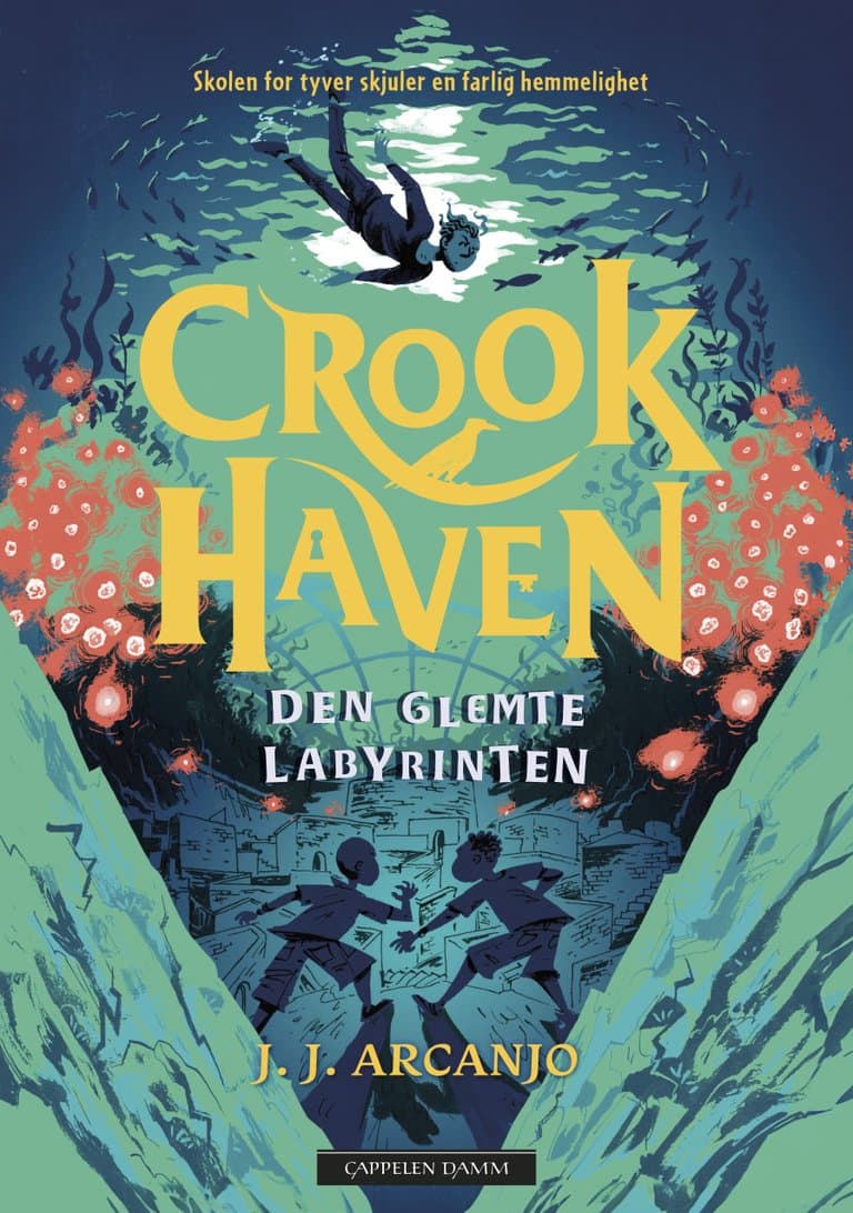 Omslag Crookhaven - Den glemte labyrinten av J. J. Arcanjo (Innbundet)