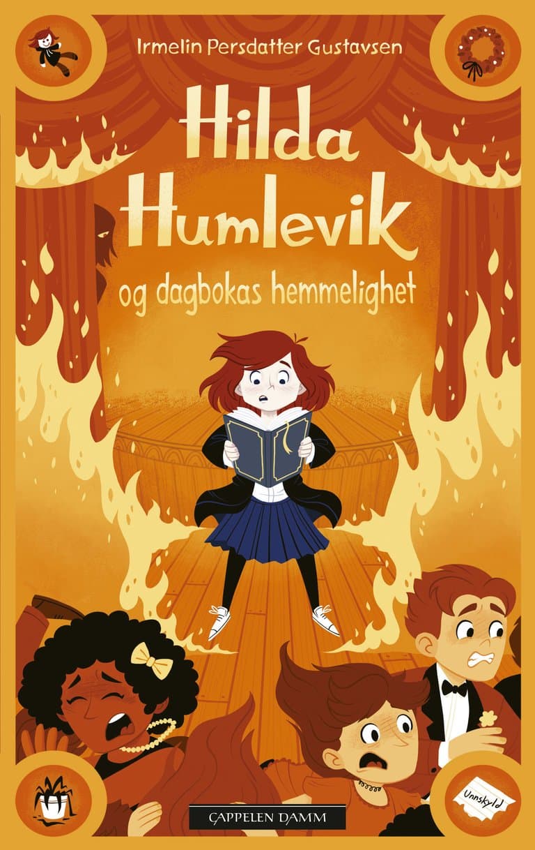 Omslag Hilda Humlevik og dagbokas hemmelighet av Irmelin Persdatter Gustavsen (Innbundet)