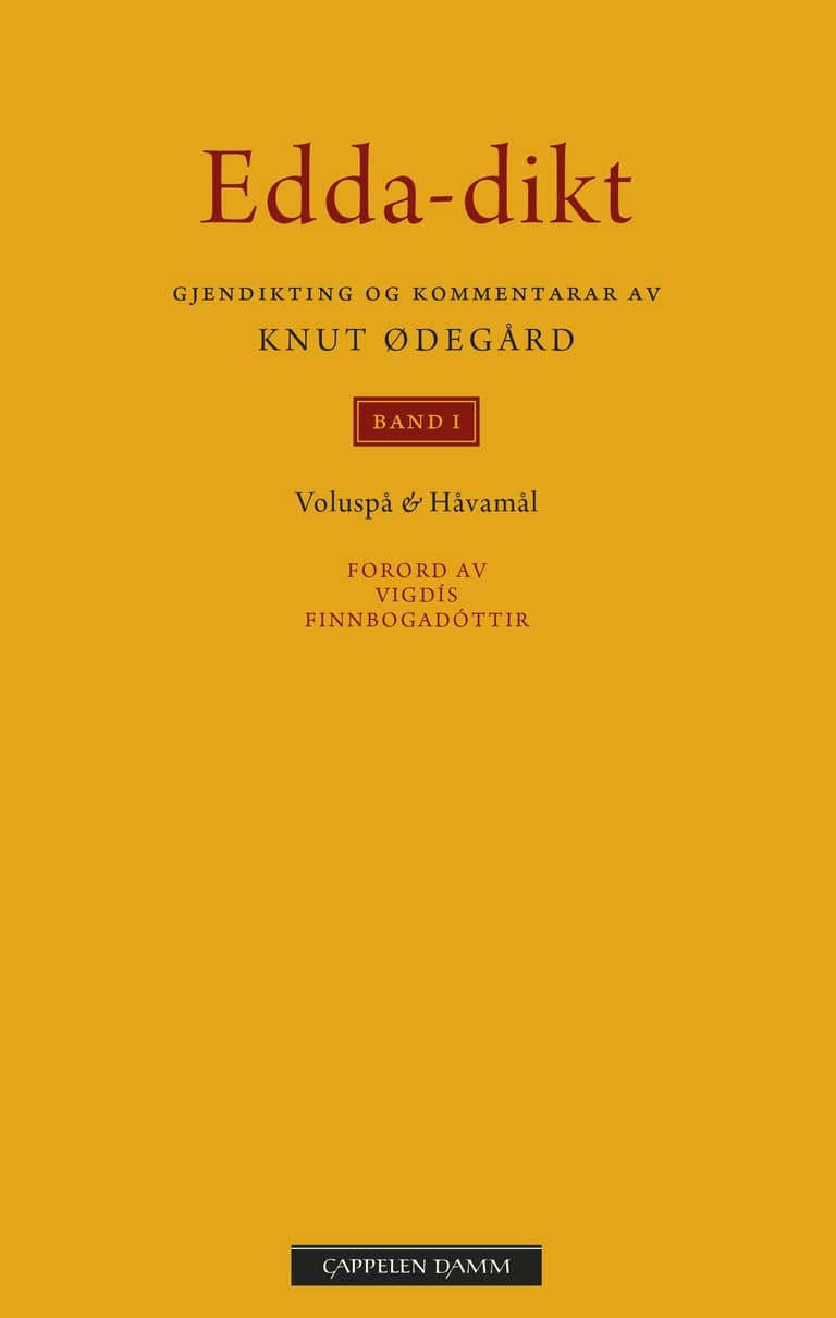 Omslag Edda-dikt band I av Knut Ødegård (Heftet)