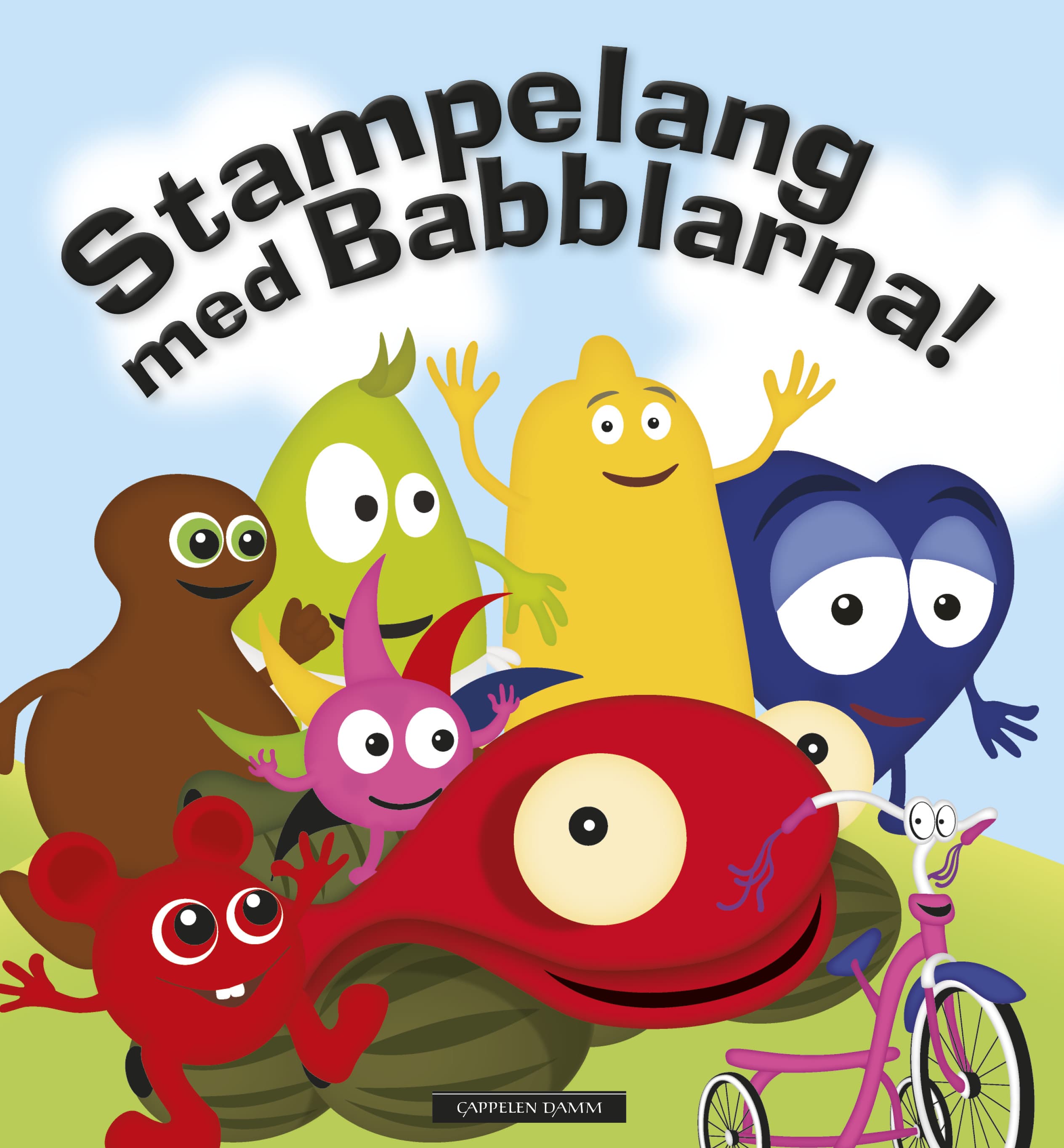 Omslag Stampelang med Babblarna! av Anneli Tisell (Innbundet)