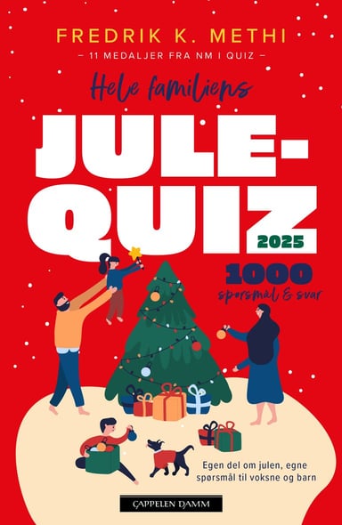 Omslag av "Hele familiens julequiz 2025"
