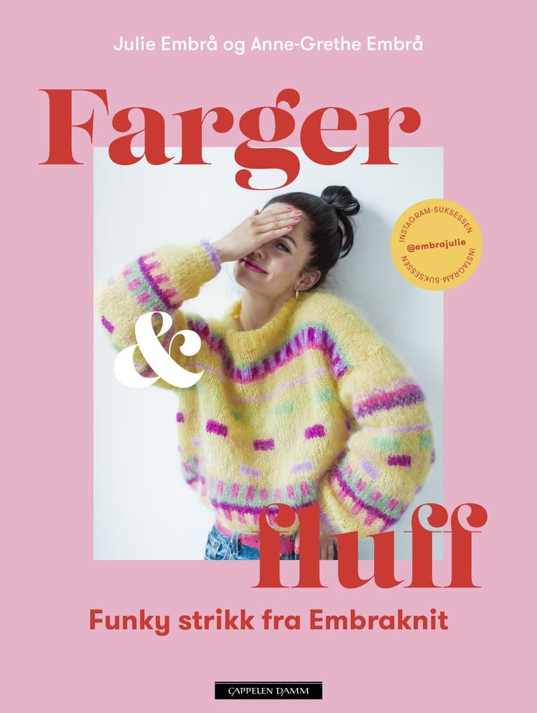 Omslag Farger & fluff av Julie Embrå (Innbundet)