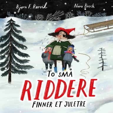 Omslag av "To små riddere finner et juletre"
