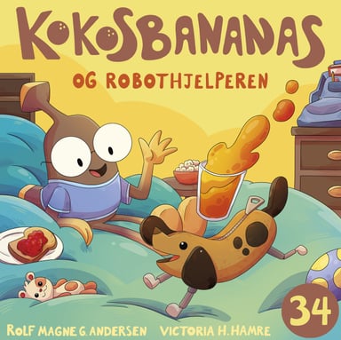 Omslag av "Kokosbananas og robothjelperen"