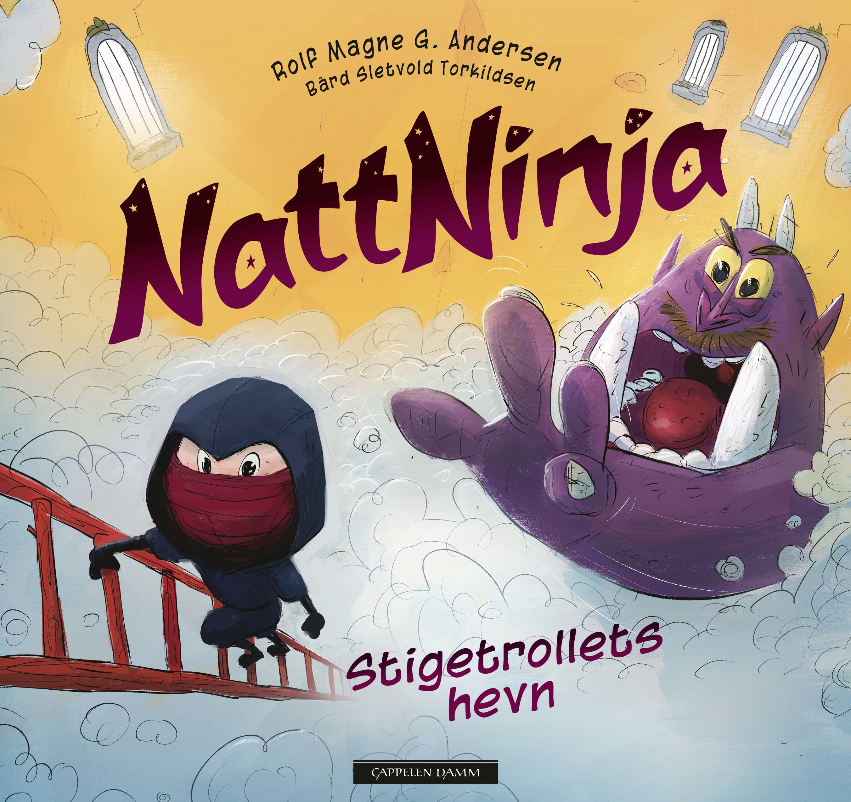 Omslag NATTNINJA - Stigetrollets hevn av Rolf Magne G. Andersen (Innbundet)