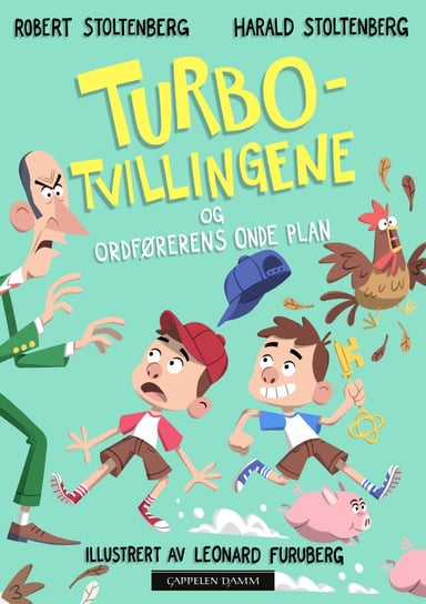 Omslag av "Turbotvillingene og ordførerens onde plan"