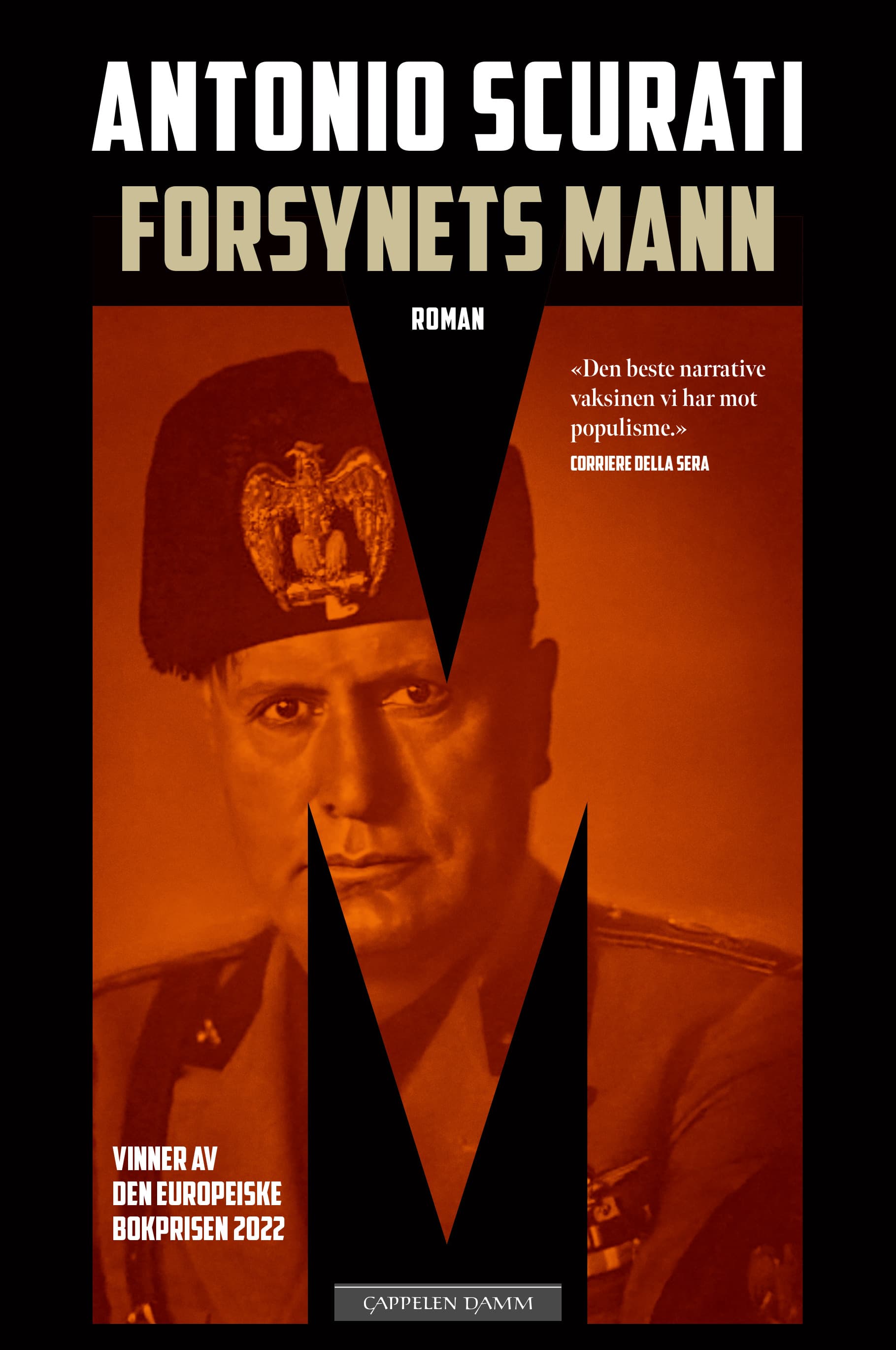 Omslag M - forsynets mann av Antonio Scurati (Innbundet)