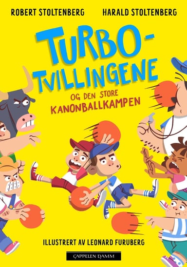 Omslag av "Turbotvillingene og den store kanonballkampen"