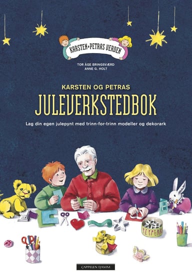 Omslag av "Karsten og Petras juleverkstedbok"