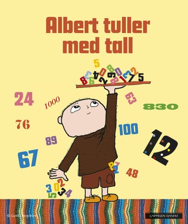 Omslag av "Albert Åberg tuller med tall"