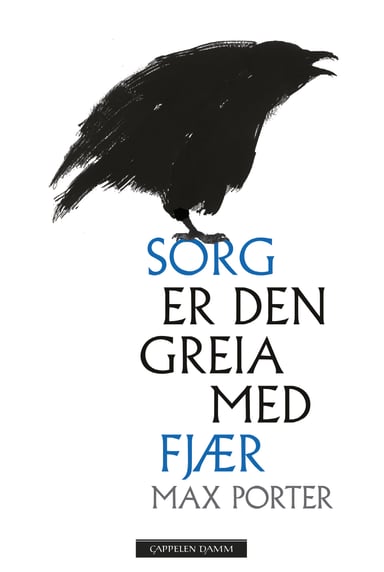 Omslag av "Sorg er den greia med fjær"