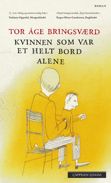 Omslag av "Kvinnen som var et helt bord alene"