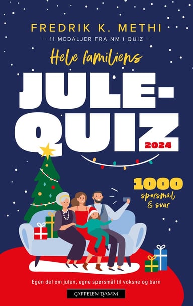 Omslag av "Hele familiens julequiz 2024"