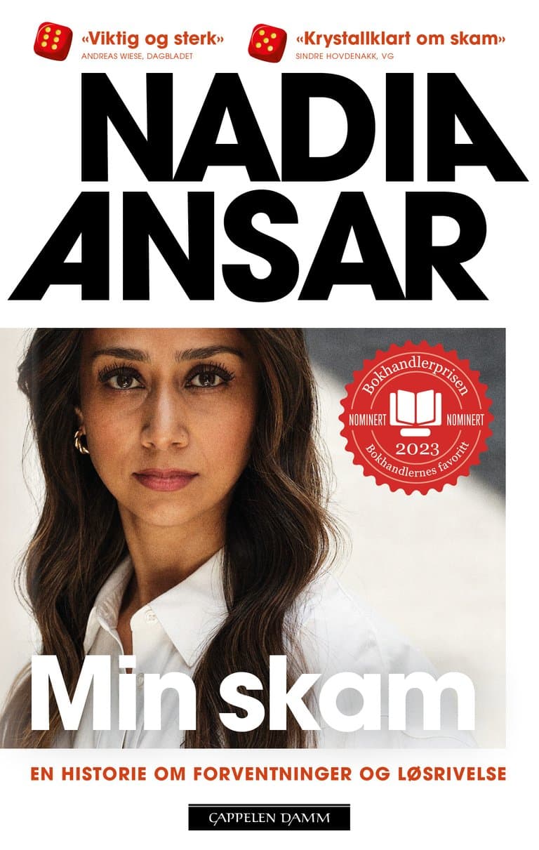 Omslag Min skam av Nadia Ansar (Heftet)