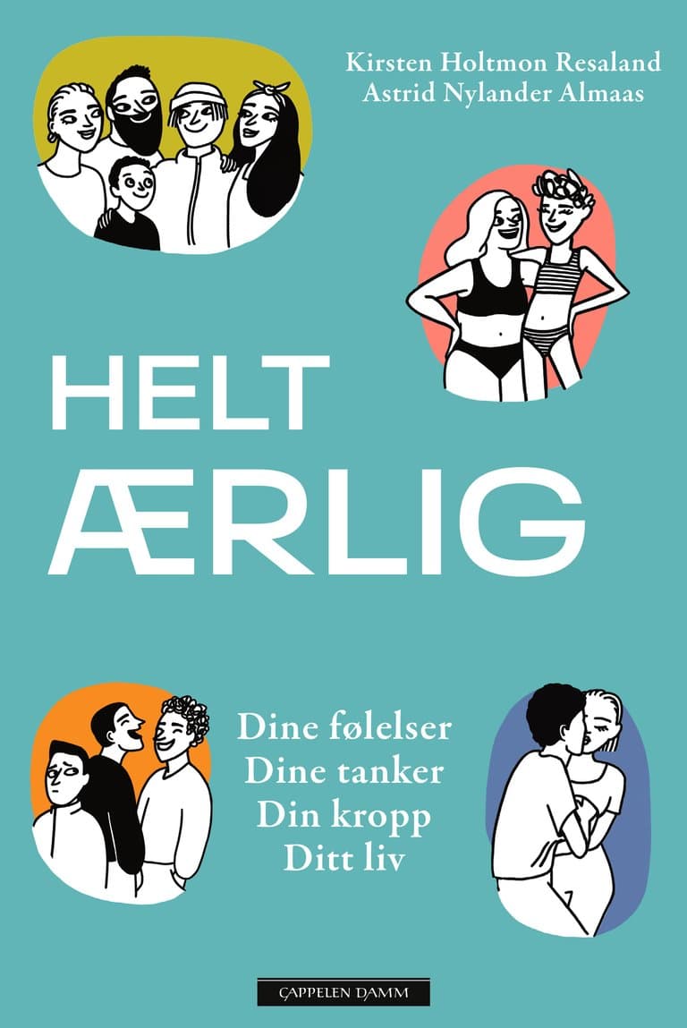 Omslag Helt ærlig av Kirsten Holtmon Resaland og Astrid Nylander Almaas (Innbundet)