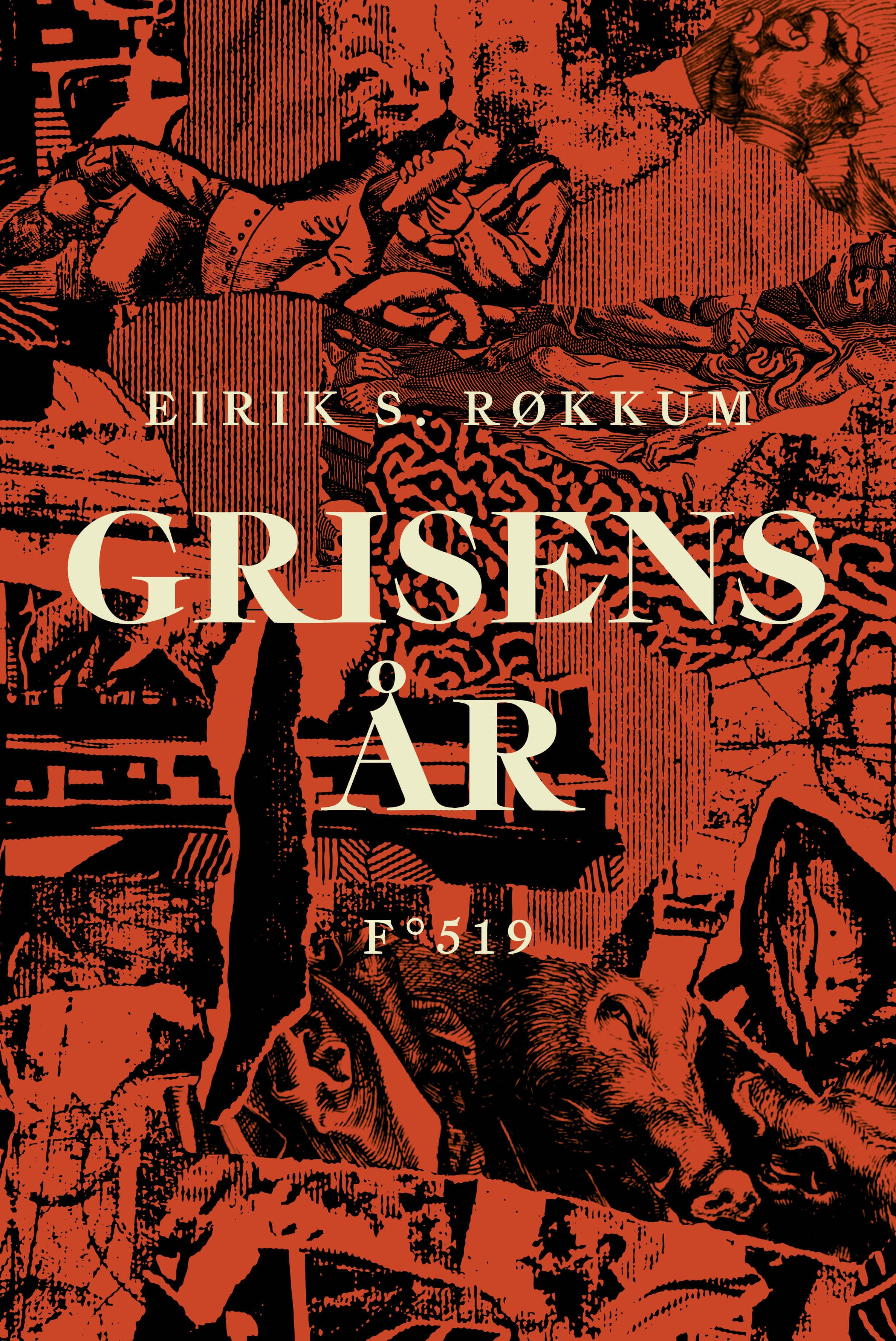 Omslag Grisens år av Eirik S. Røkkum (Innbundet)