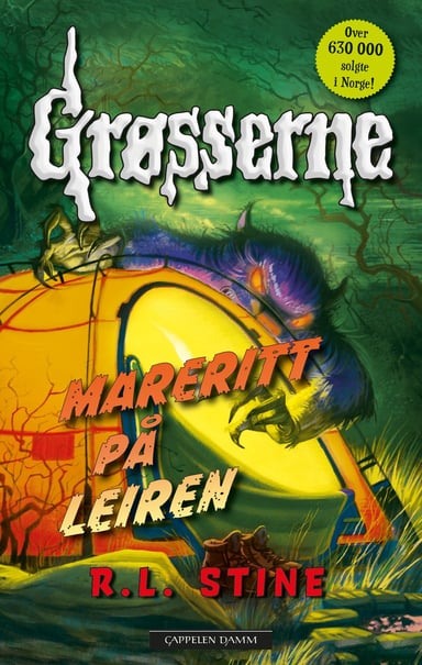 Omslag av "Grøsserne - Mareritt på leiren"