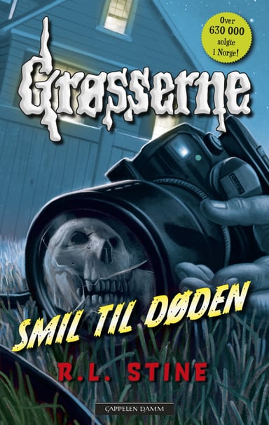 Omslag av "Grøsserne – Smil til døden"