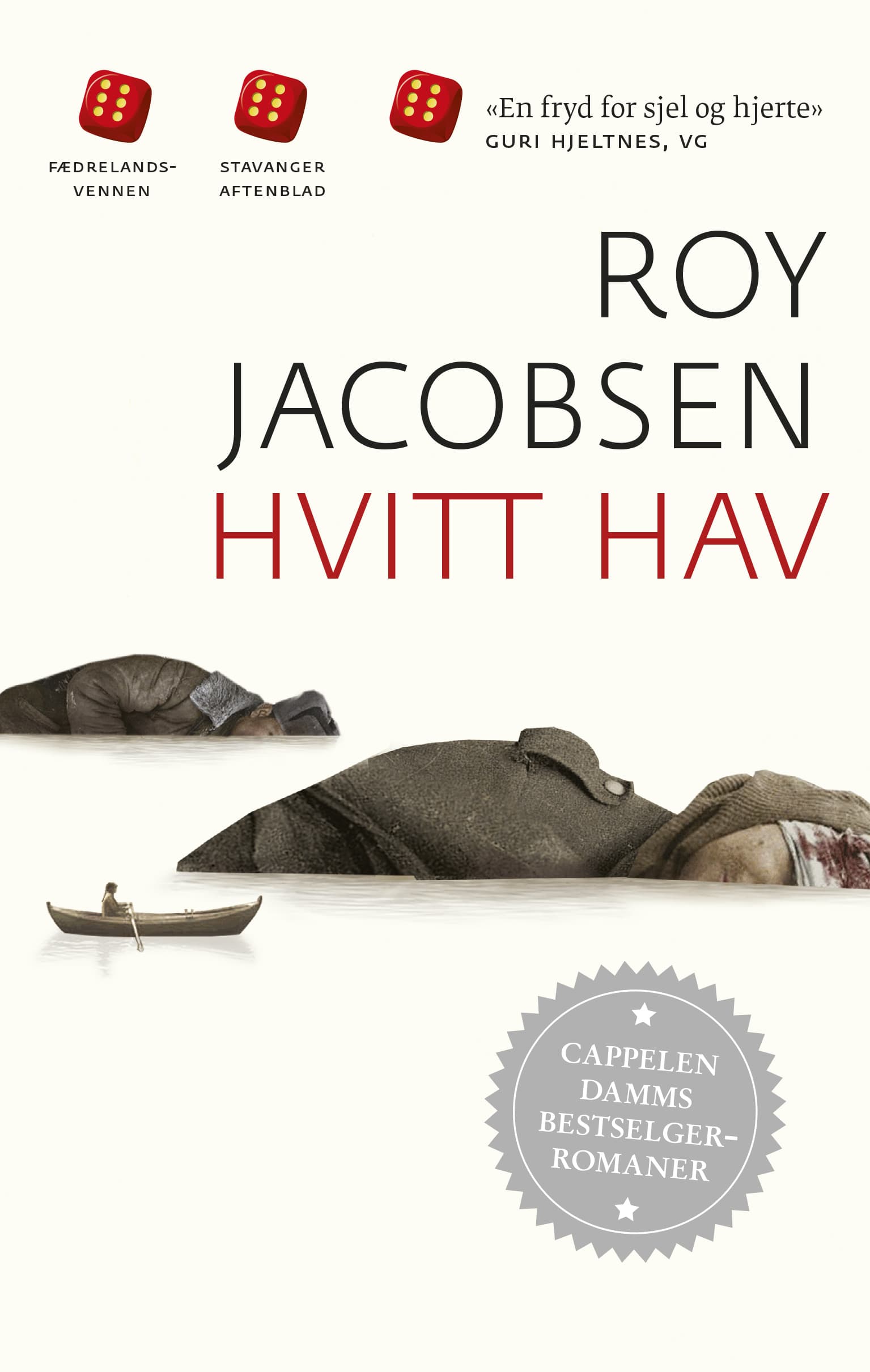 Omslag Hvitt hav av Roy Jacobsen (Heftet)