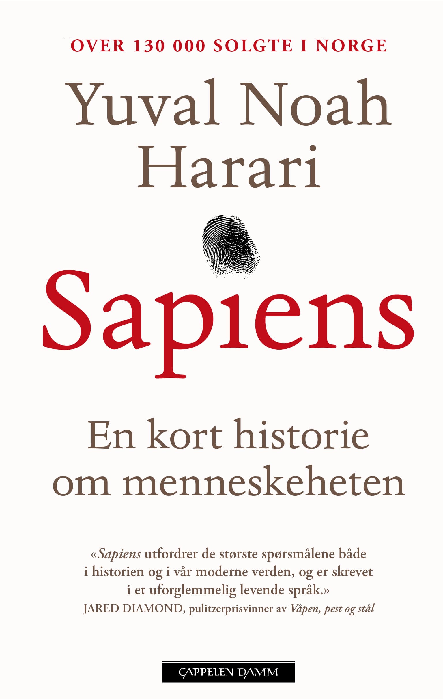 Omslag Sapiens av Yuval Noah Harari (Heftet)