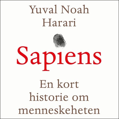 Omslag av "Sapiens - en kort historie om menneskeheten"