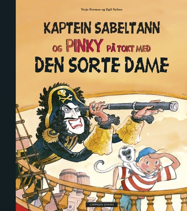 Omslag av "Kaptein Sabeltann og Pinky på tokt med Den Sorte Dame"