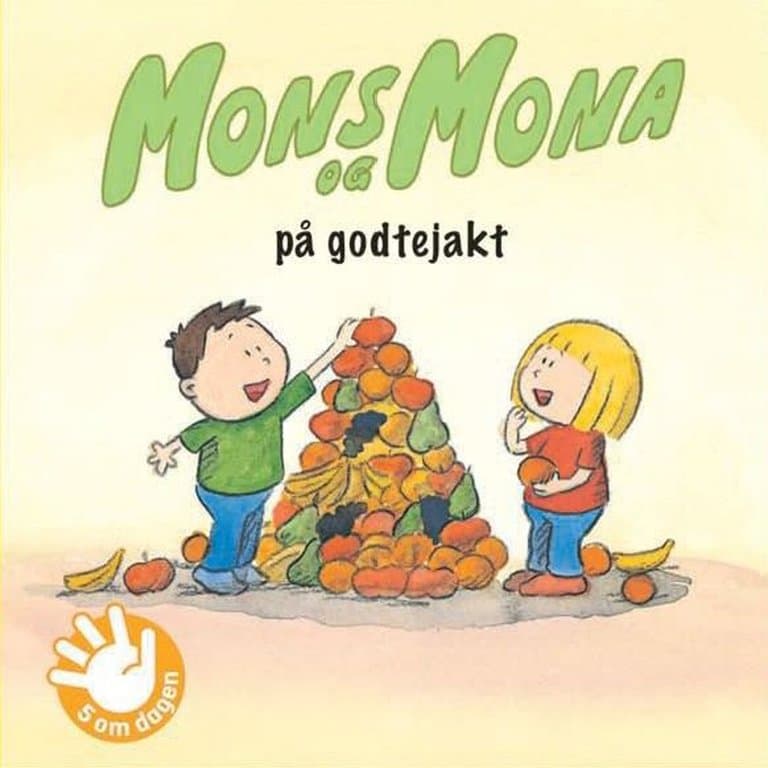 Omslag Mons og Mona på godtejakt av Pål H. Christiansen og Morten N. Pedersen (Lydbok)