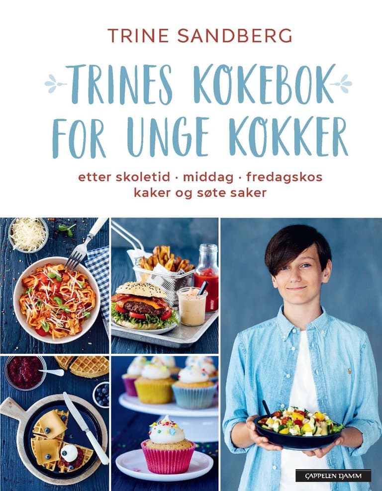 Omslag Trines kokebok for unge kokker av Trine Sandberg (Innbundet)