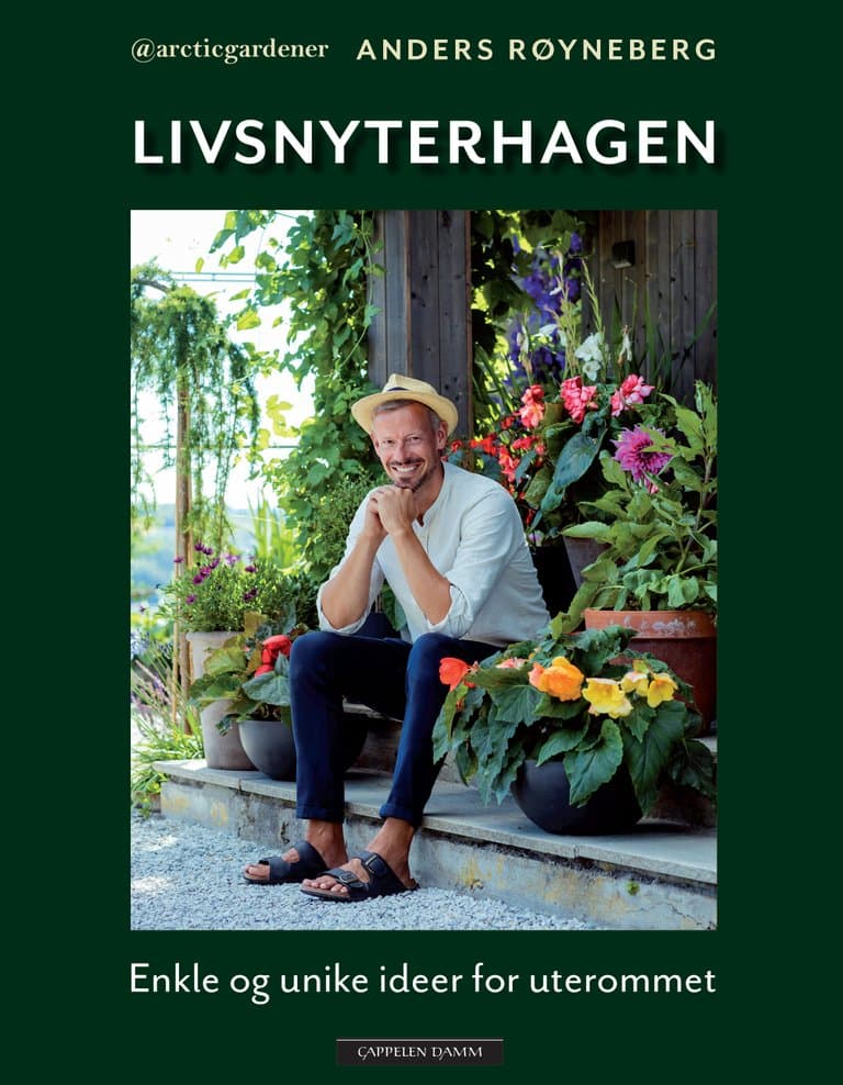 Omslag Livsnyterhagen av Anders Røyneberg og Erik Schjerven (Innbundet)