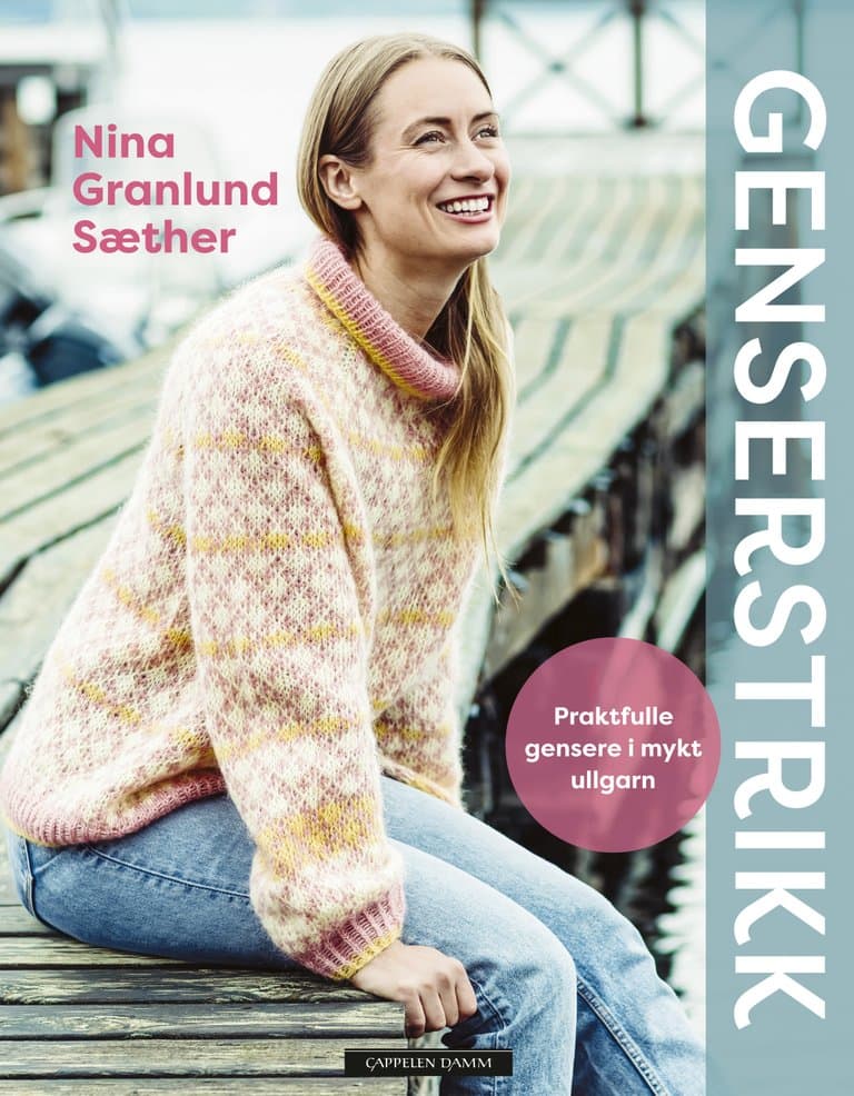 Omslag Genserstrikk av Nina Granlund Sæther (Innbundet)
